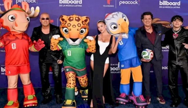 Emilia Mernes brilló al presentar “Somos Más”, la canción del Mundial 2026