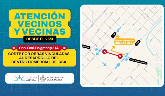 Corte en Camio General Belgrano